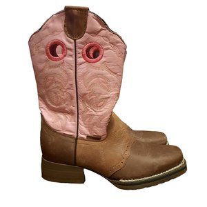 Buffalo & Bull Cowgirl Brown Pink Boots